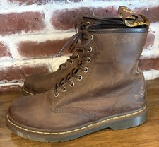 Dr. Martens Crazy Horse Men's Brown Leather Combat Ankle Boots US 10