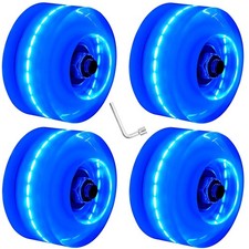 4 Pack 32 x 58 mm 78A Light up Roller Skate Wheels, Skate Wheels with Bearings I