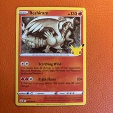 Pokémon TCG Reshiram #2 Celebrations Holo Rare Mint Condition