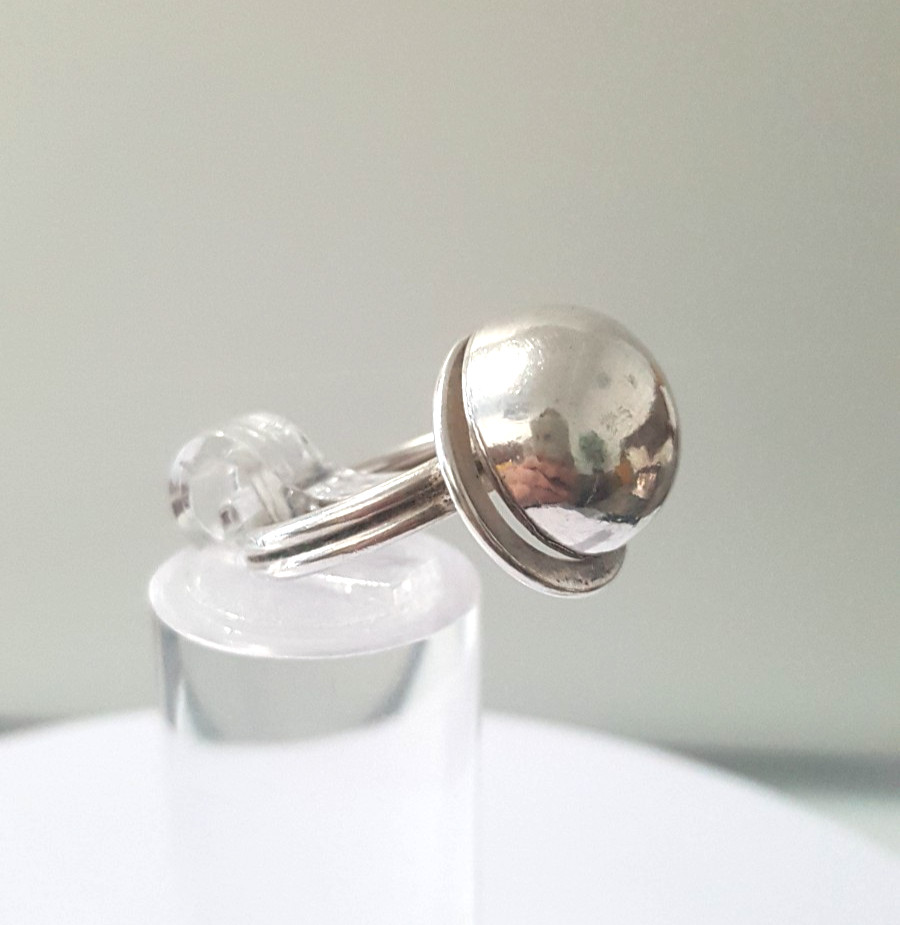 Fabulous Solid Artistic Dome Ring 925 Silver Size… - image 15