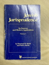 Jewish Jurisprudence Volume 1: Its Sources & Modern Applications (paperback)