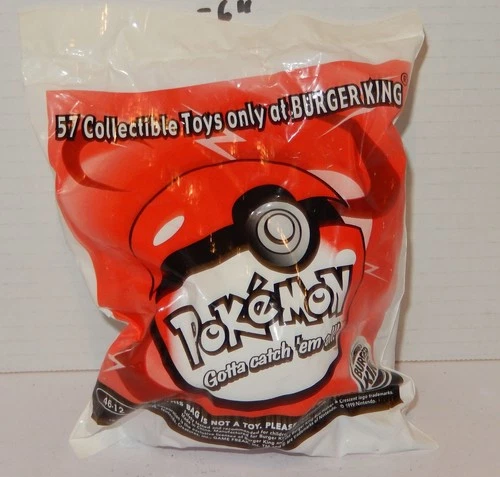 Vintage 1999 Burger King Kids Meal Toy Pokemon #46-12 Nidoqueen Key Ring NIP