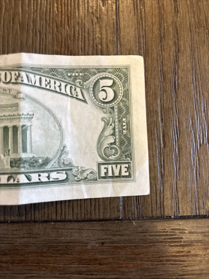 RARO BILLETE DE 5 DÓLARES 1985 NÍTIDO Foto 3 de 4