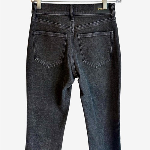 Express Mid Rise Skyscraper Dark Wash Boot Cut Denim Jeans Size 0R NWOT - Picture 3 of 7
