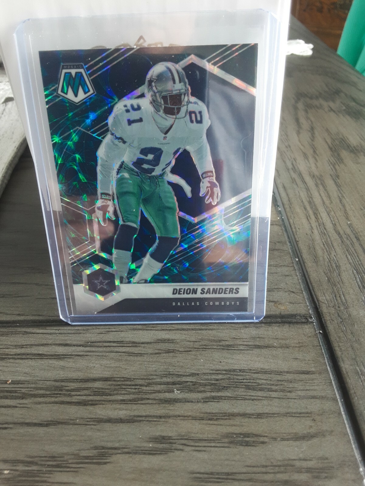 Deion Sanders 2021 Mosaic Genesis SSP #63 Cowboys