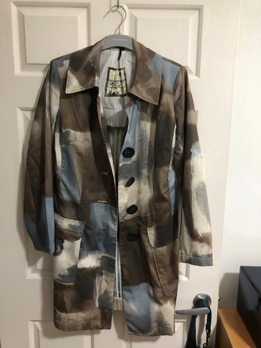 FINAL SALE VERGE 100% Cotton Aster Embroidered Coat Jacket - Size S 🌻 NZ