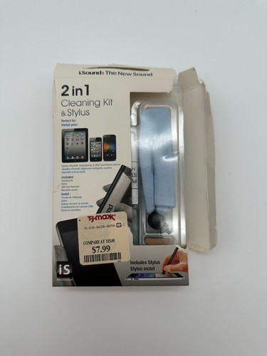 2 In 1 Cleaning Kit and Stylus For Tablets and IPhones, OPEN BOX - 第 1/4 張圖片