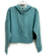90 Degree Sky Teal Cropped Hoodie M