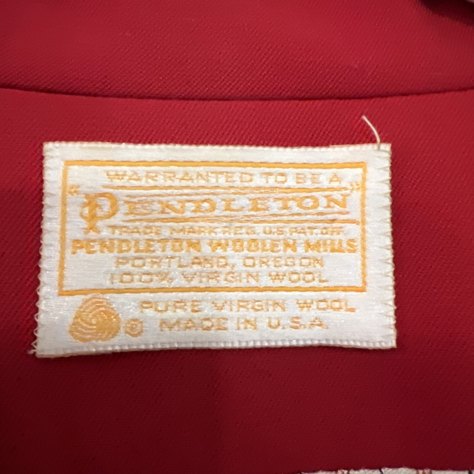 Pendleton Virgin Wool Jacket Red Size 12 Lined Bu… - image 4