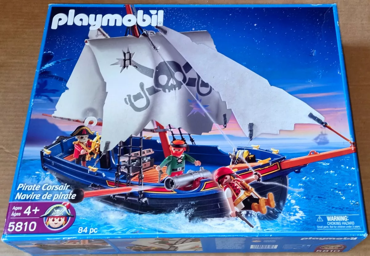 Retired Playmobil 5810 Pirate Ship Corsair Boat Pirates MISB Old Storestock | eBay