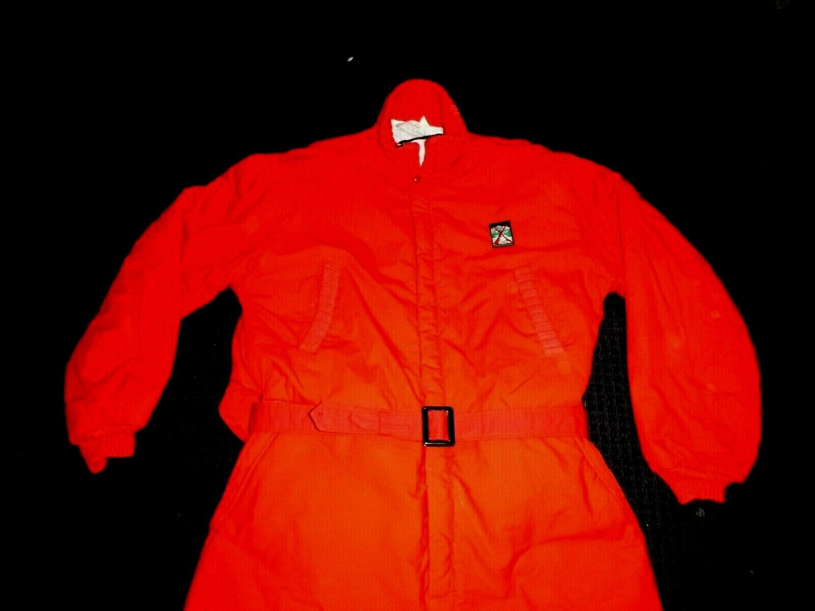 Vtg 50's 60's Red Insulated Coveralls Hunting Sno… - image 1