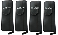 Set of 4 - Zenison DRUM STICK BAGS Padded Zippered Carry Handle Mallets Sticks