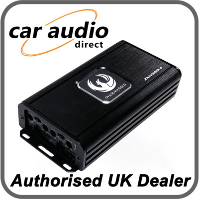 Phoenix Gold ZXM500.4 - 1000W 4-Kanal Lautsprecher Subwoofer Bridgeable Mini Amp