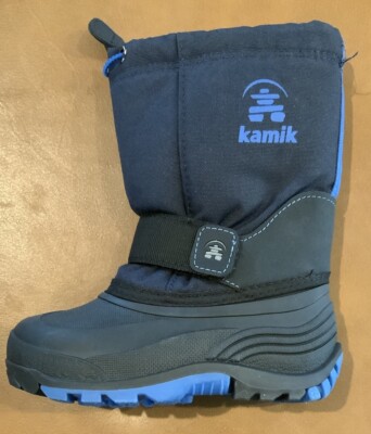 Kamik Kids — Kids Size 11 Rocket Waterproof Winter Boots (Navy)