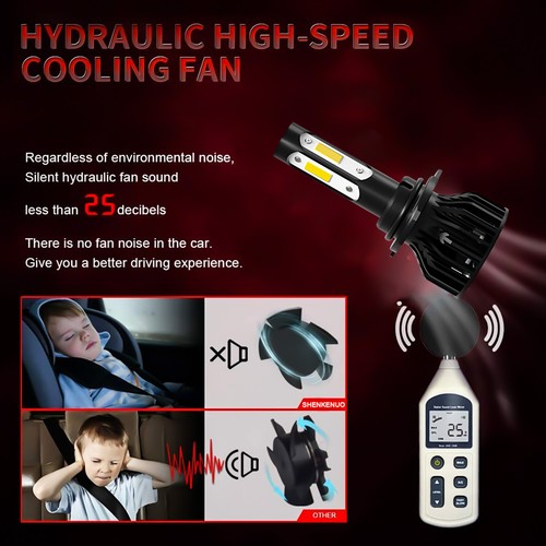 For Toyota Corolla 2009-2013 LED Combo Headlight Fog Light Bulbs White 6500K K9 - Picture 7 of 16