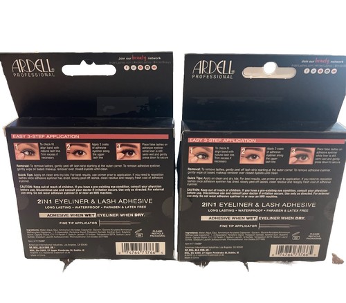 Pestañas Ardell Contorno de Pestañas 371 Volumen Exterior con Línea DUO It Lash It (Paquete de 2) - Imagen 3 de 3