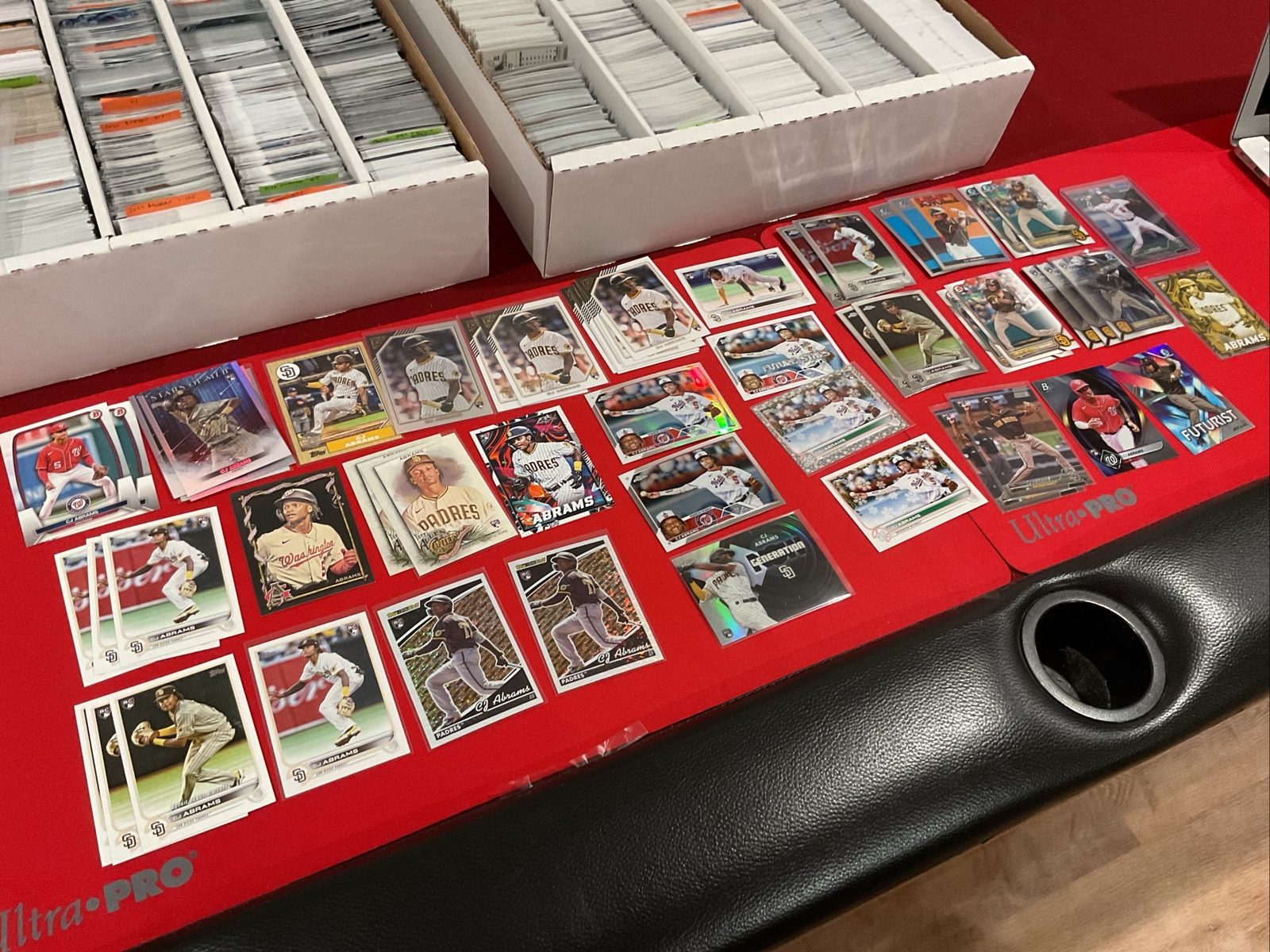 CJ Abrams (55 cards) Topps Bowman Stadium Club Trading Card Lot