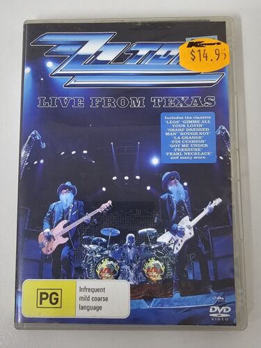ZZ Top Live From Texas DVD Music Concert Rock Region 4 Tracked Postage - Picture 1 of 5
