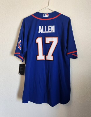 MEN'S BUFFALO BILL'S JOSH ALLEN #17 Blue Stitched Baseball Jersey
