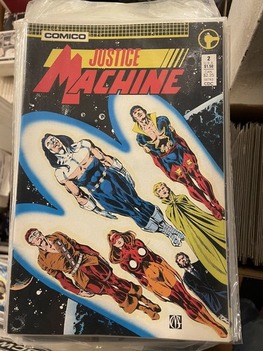 Lot Of 11 Justice Machine #1 - 11 (1987 Comico) - Picture 4 of 16