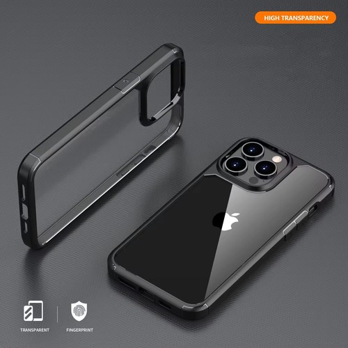 Coque iPhone 15 14 13 12 11 Pro Max Rigide Antichoc Transparente Renforcée - Afbeelding 4 van 15
