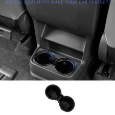 For Toyota Sienna 21-25 Matt Black Rear AC Air Vent Water Cup Holder Storage Box