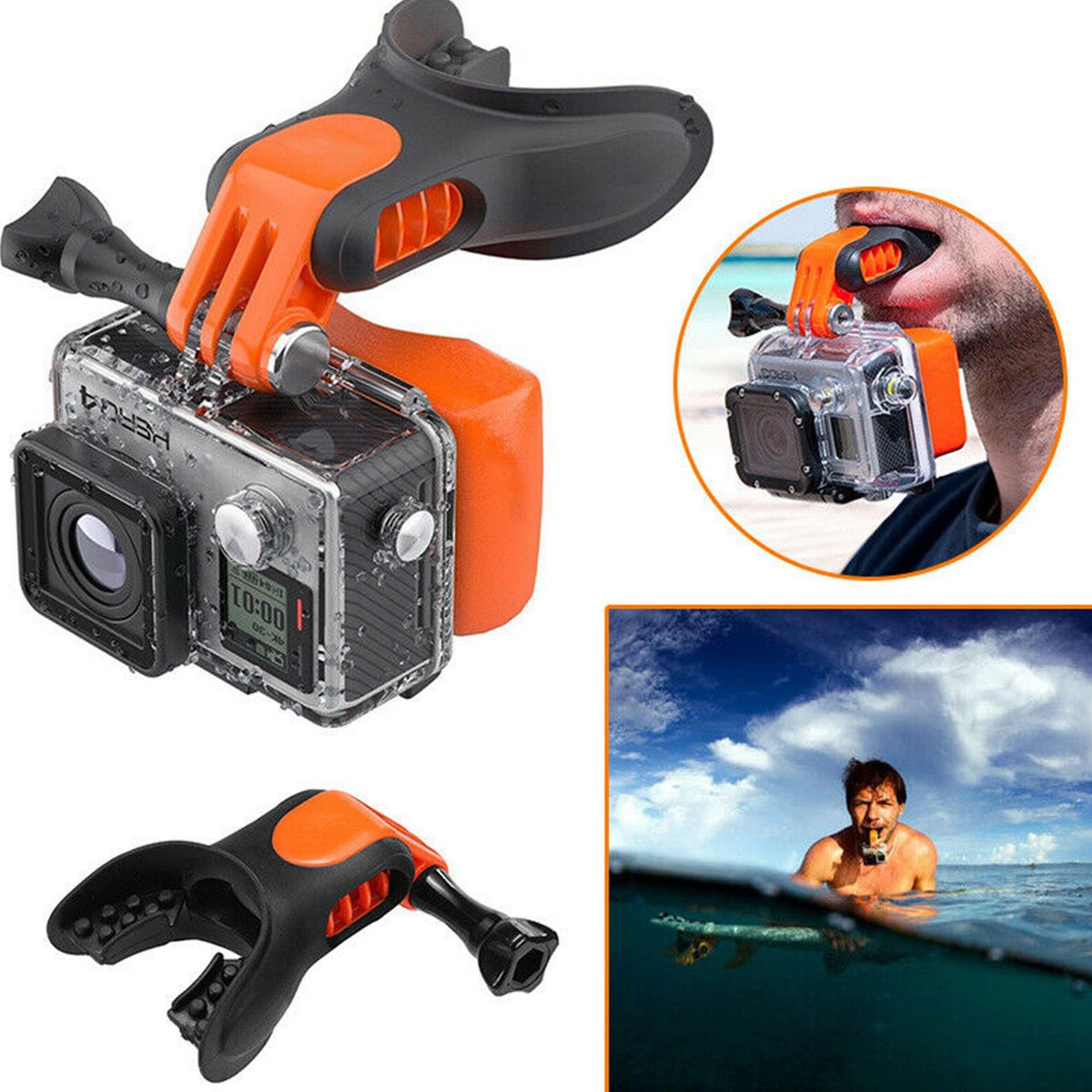 Surfing Skating Bite Mouthpiece Mouth Mount Floaty For GoPro Hero