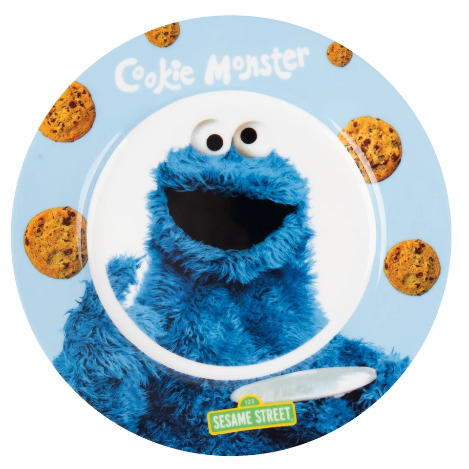 Sesamstraße Frühstücksset - Krümelmonster 3-tlg. Teller Schale & Tasse Porzellan - Bild 4 von 4