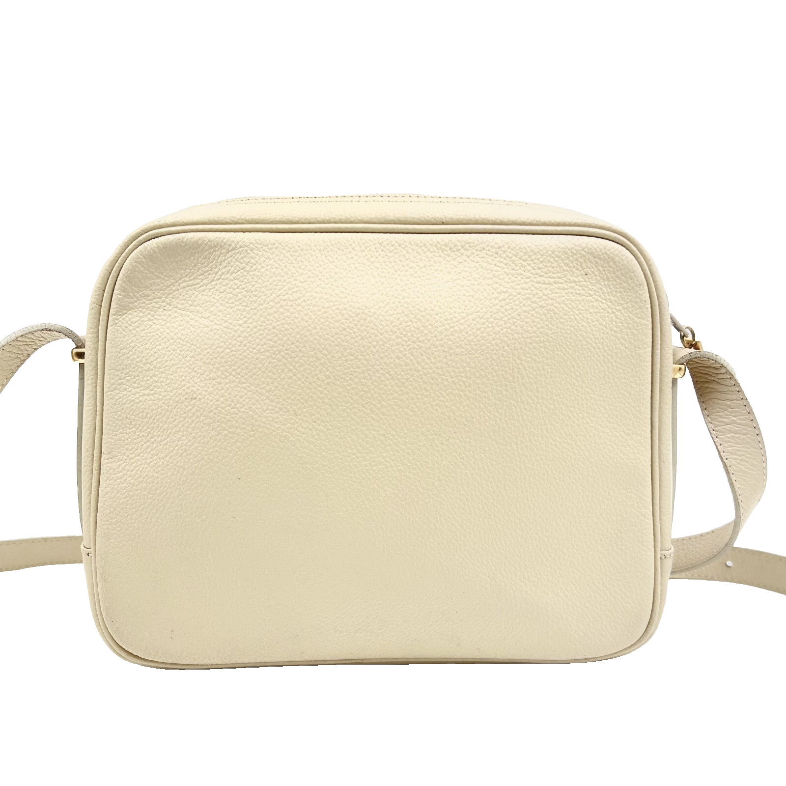 Borsa a tracolla Yves Saint Laurent in pelle avorio vintage YSL autentica #786