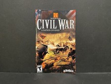 History Channel Civil War PS2 MANUAL ONLY Authentic NO TRACKING