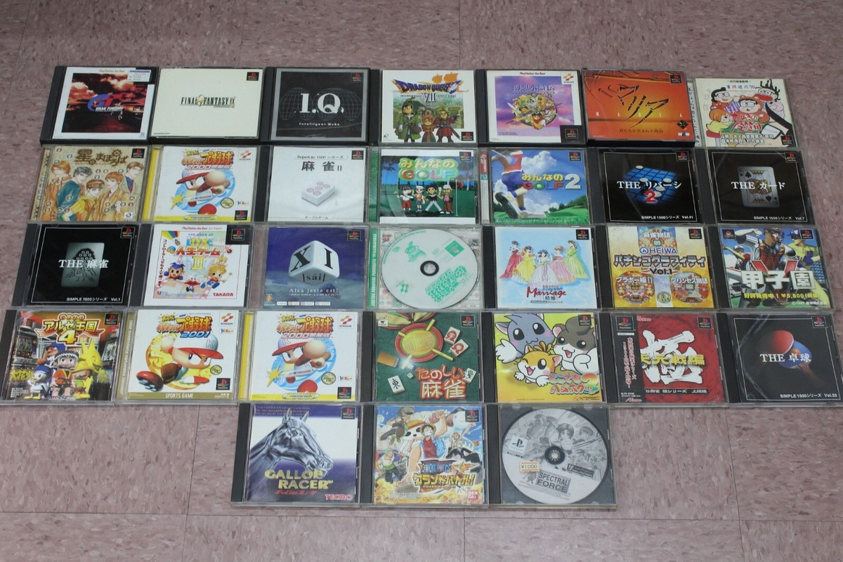 【ジャンク】PS1ソフト約100本セット★まとめ売り WHOLESALE LOT 31 Japanese PS1 Games PS PlayStation 1 Japan