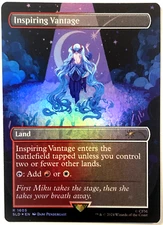 MTG Inspiring Vantage Rainbow Foil Hatsune Miku Secret Lair Drop 1605 NM
