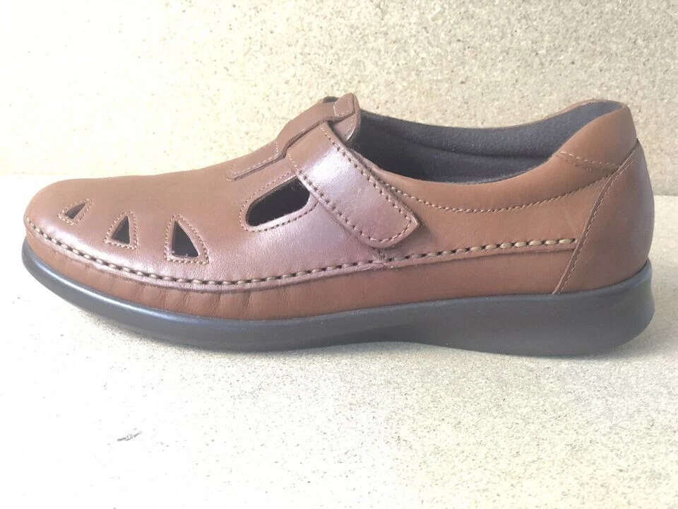 SAS Tripad Comfort Mary Jane Shoes Roamer Chestnut Brown Leather Women Size 8N  - Image 2 of 4