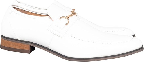 Cousin Eddie Christmas White Shoes Halloween Costume Party Footwear Men's Dress - Picture 7 of 9