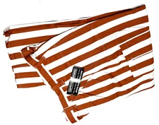 TEXAS LONGHORNS Men Burnt Orange Striped Cargo Pants 38 x 32 Game Bibs NEW TAG