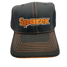 Sparex Bright Orange, White, Black Baseball Cap Adjustable Tractor/Farming NEW