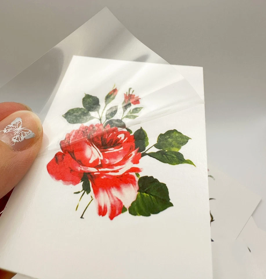 50 листов бабочка цветок водонепроницаемый временный тату поддельная наклейка вечеринки тела - Изображение 4 из 4