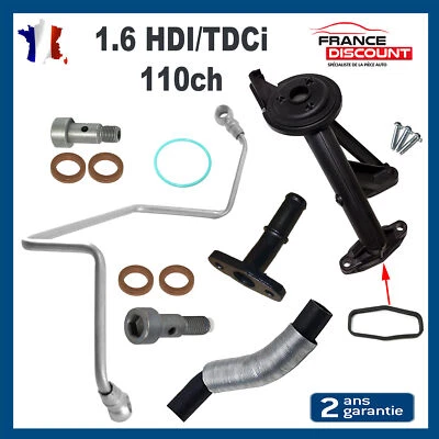 PARTSLINE Kit Montage Graissage de Turbo Crépine pour Partner 207 307 308 407 1.6 HDI 110