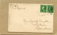 ENVELOPE MAILED TO THE SANITORIUM IN TOLEDO, IOWA / DECEMBER 1914 ENCL.