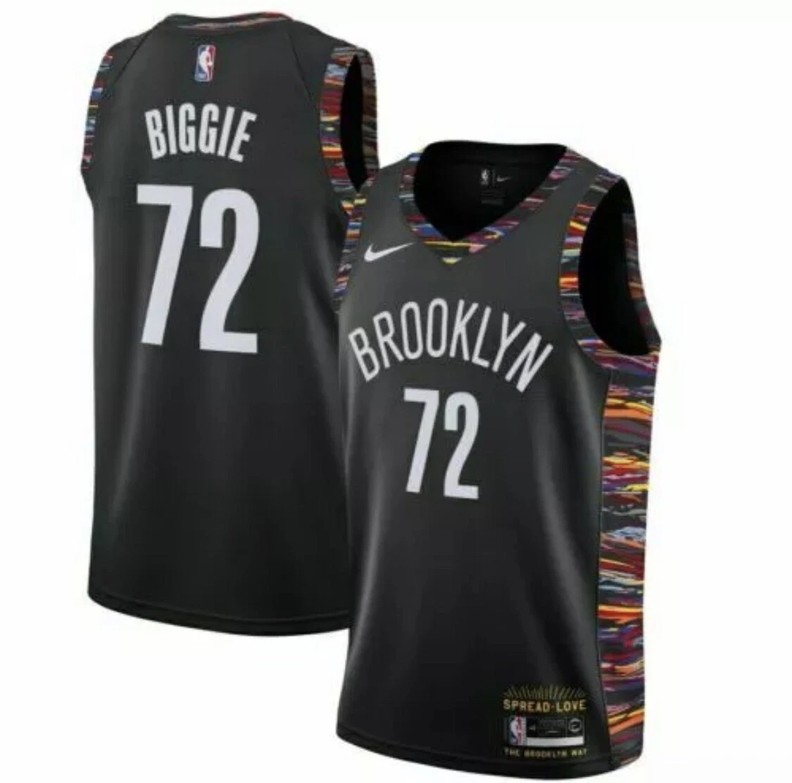 Nike Brooklyn Nets Biggie city Jersey Size Men small 40 BRAND NEW CD7062-010