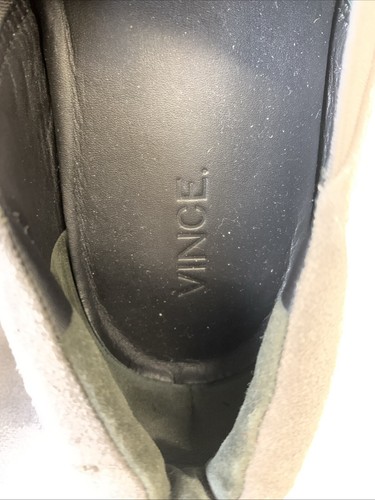 Vince Shoes Men's Size 9.5M Gray Suede Slip-On Platform Sneaker - Picture 11 of 21