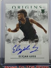 2021 Panini Chronicles Draft Picks Origins Rookie Green Elyjah Goss #OR-EGO Auto