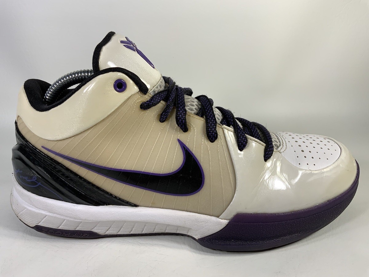 Nike Zoom Kobe 4 Inline 2008 Black White Purple Mens Size 8