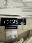 Men’s Chaps Pants Khaki Straight Fit Size 34x32 — photo 2