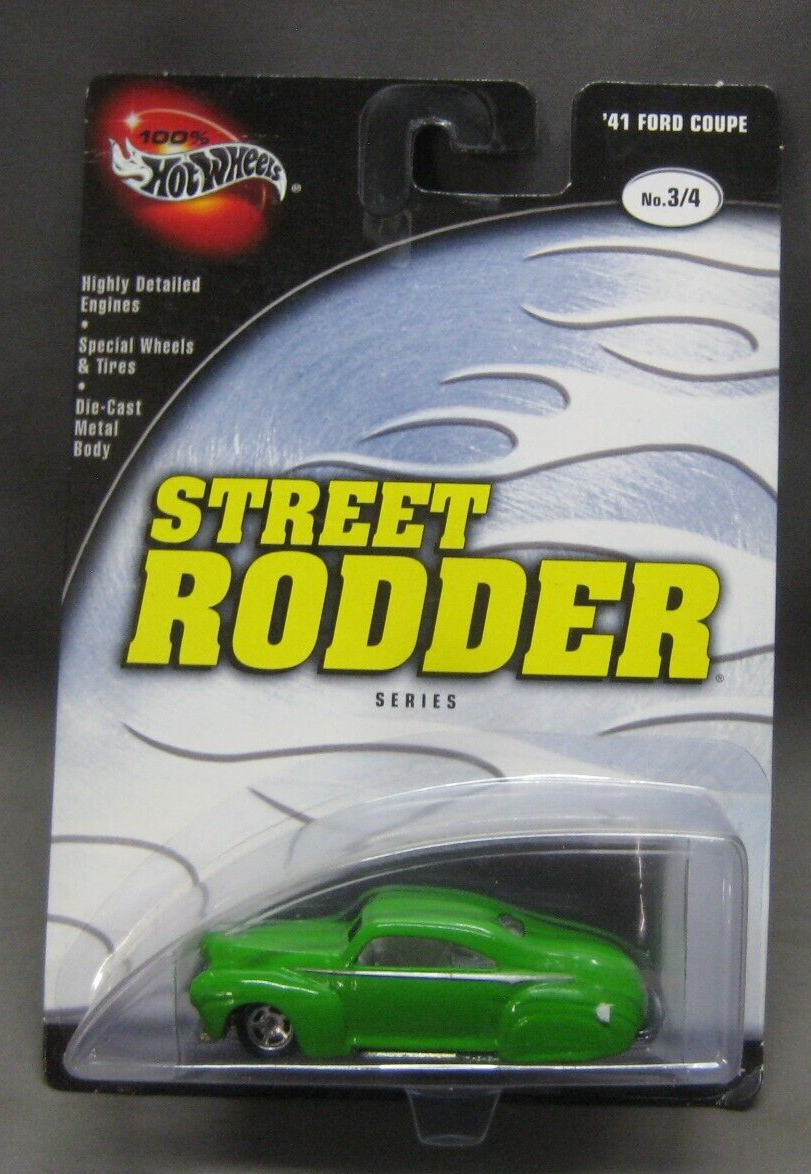 2003 HOT WHEELS 100% SERIES STREET RODDER 1941 FORD COUPE MINT ON CARD x