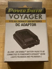 POWERSMITH Voyager Work Lights DC Battery Adapter for 20 Volt Dewalt Packs