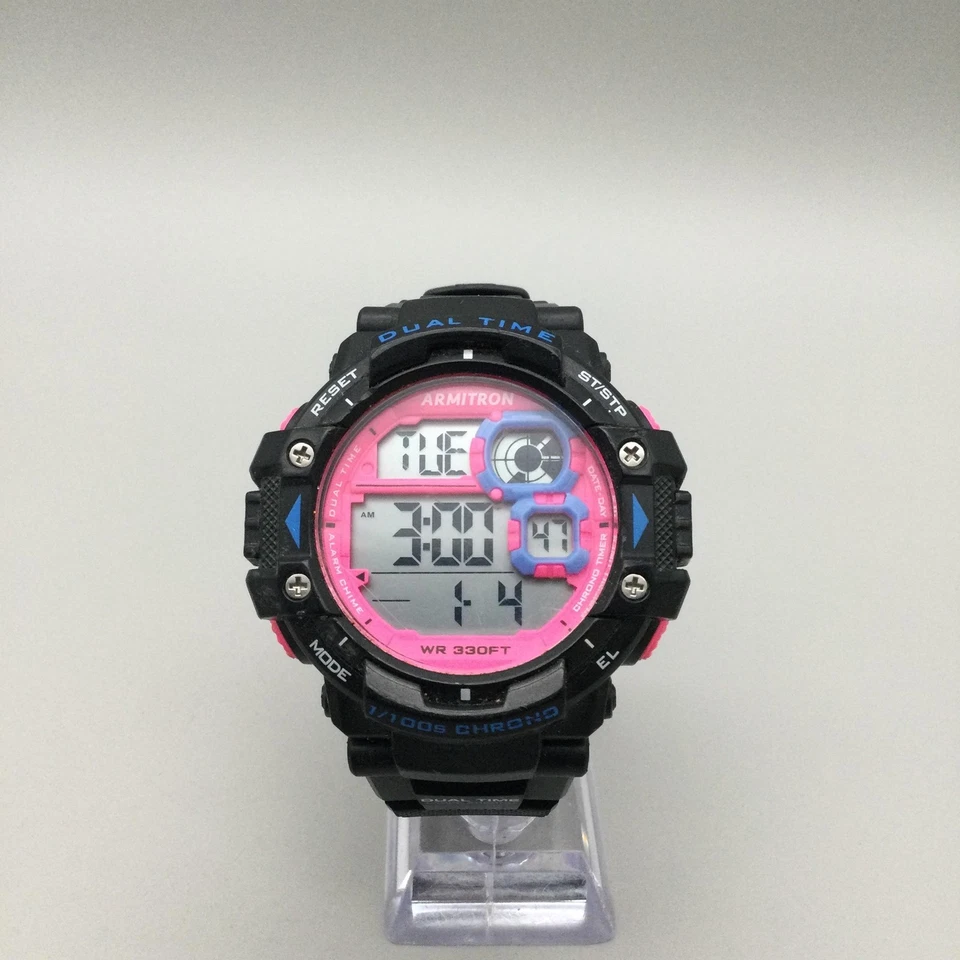 Armitron ProSport Digital Watch Mens 55mm Dual Time Chronograph New Battery - image 2 of 4