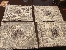4 antique Normandy Lace placemats
