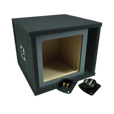 Car Audio Single 10'' Vented Square Paintable Sub Box fits Kicker L7 Subwooofer
