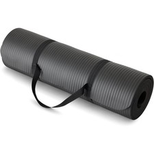 Amazon Basics Yoga Mat - Black, 74x24x0.5in - Brand New Sealed - Free Shipping
